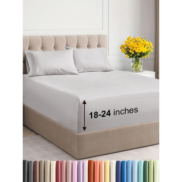 Cgk Unlimited Extra Deep Pocket Cal King Sheets - 4