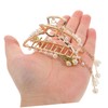 Beavorty Lily Valley Flower Metal Hair Claw Clip Nonslip Barrette