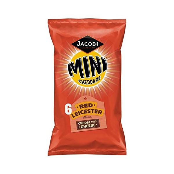 Jacob's Mini Cheddars Red Leicester 7 Pack 7 x 25g