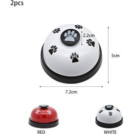 YSTrillion Cat Bell, Pack of 2 Dog Bell, Door Bells Training Bells for Dog Pet Table Bell Potty Training with Large Button