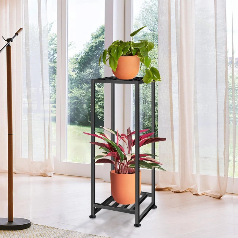 Luborn Plant Stand Indoor Outdoor, Wrought Iron Plant Stands 2