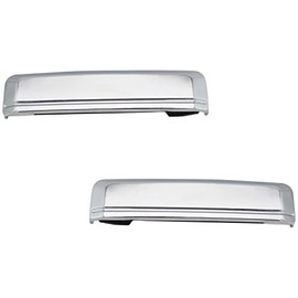 TRQ Left and Right Exterior Door Handle Set Drivers Side Compatible with 1986-1994 Nissan D21 1987-1995 Pathfinder 1995-1997 Pickup NI1310101 NI1311101