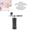 Cordless Airbrush Kit, Electric Adjustable Pressure Multifunctional 30PSI Airbrush Set