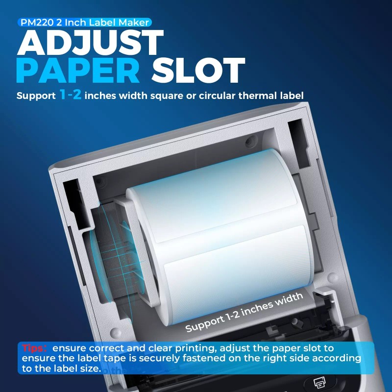 Nelko PM220 Bluetooth Label Maker Portable Thermal Printer for iOS