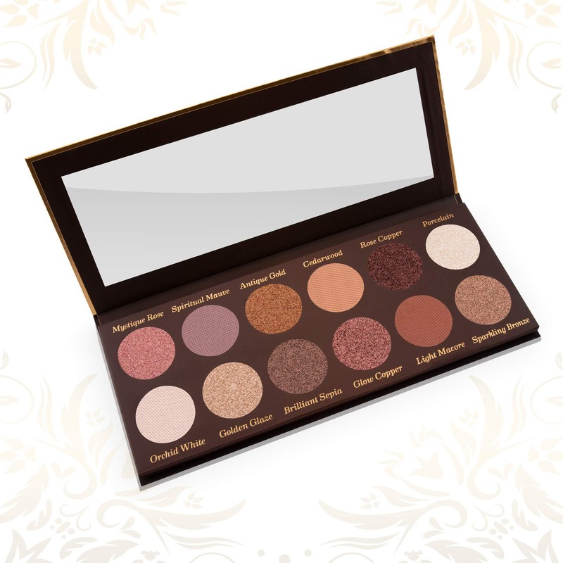 Luvia Eyeshadow Palette Matte, Shimmer & Glitter - Romantic Baroque