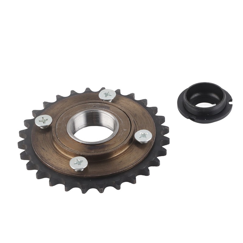 420 28T Tooth Sprocket Flywheel Bike Connector Set Steel for