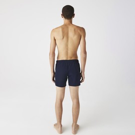Lacoste Men's ESS Recycled Poly Swim Short, Navy, Medium