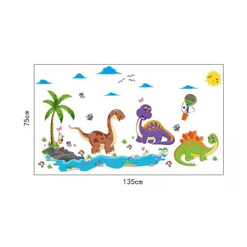 DaraBaby Vinil Decorativo Infantil Animales Dinosaurios Bebé Niño