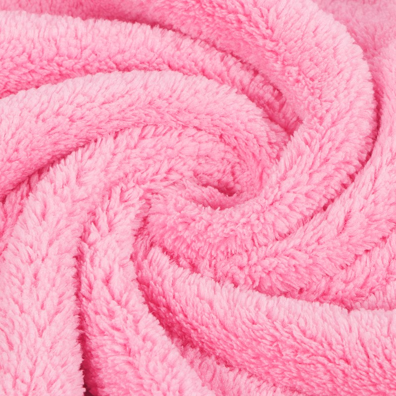 Kids Bath Towels Hooded Cartoon Bathrobe Thicken Coral Fleece Soft