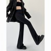 Women's Trendy High-Waisted Bootcut Yoga Pants - High-Stretch Micro-Blend for Spring/Autumn 2025 Weis Black+2XL 5ea
