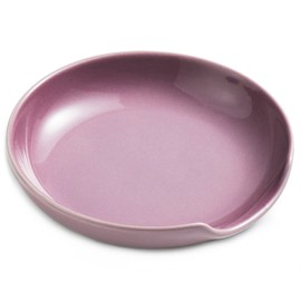 Miamolo Spoon Rest for Kitchen Counter, Ceramic Utensil Rest Spoon Holder for Stove Top Cute Spoon Rests for Ladles Tongs Spatula, Kitchen Gadgets Housewarming Gift, Purple