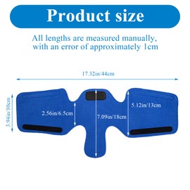 CPAP Neck Pad for CPAP Headgear Straps, CPAP Neck Pad Cushion, Fleece Comfort Mask Strap Cover, CPAP Accessories, Pressure Relief(Blue)
