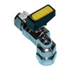 Metrogas 8mm Mini Lever Angled Gas Ball Valve