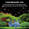 qumHmup Octopus Aquarium Ornaments Decoration, Blue Artificial Sea Life, Glowing