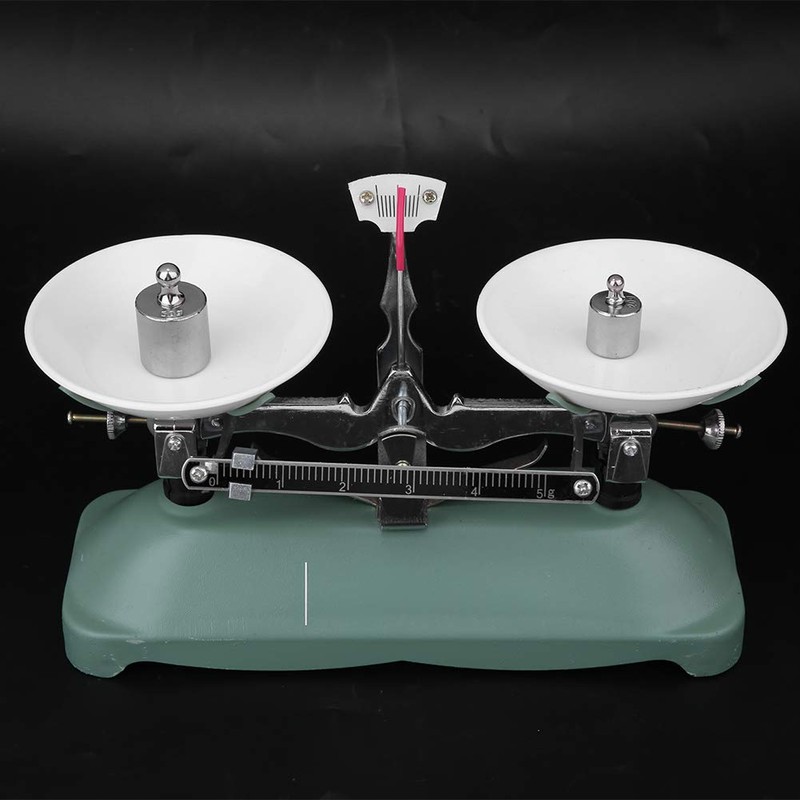 100/500 g Mechanical Scales with Weight Set Scale Tray 10