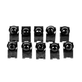 M5 Motorcycle Clip Nut Fairing Screw Spire Speed Fastener Clip Nut 10pcs (Black)