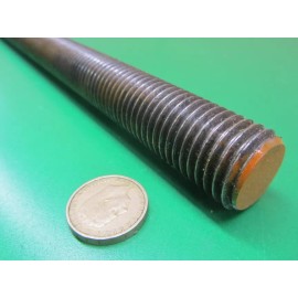 Unbranded 4140 Steel Threaded Rod, Grade B7, RH, 1"-8 x 1 Foot Length