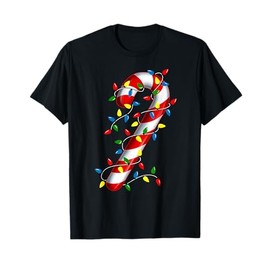 Candy Cane Merry and Bright Christmas Lights Candy Costume T-Shirt