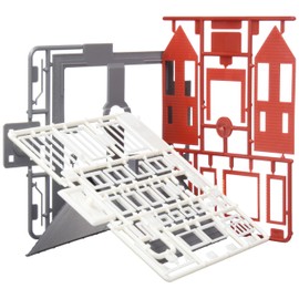 Faller 130318 - Einfamilienhaus weinrot, 19.2 x 9.2 x 14.2 cm