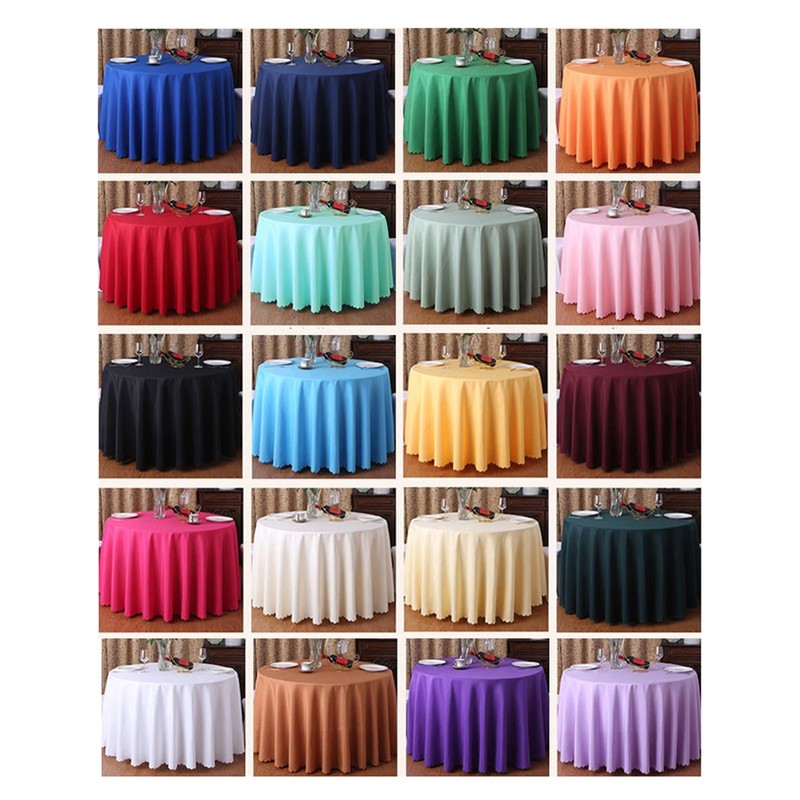 FANIVIN Polyester Tablecloths Tablecovers Round Table cloth Home Hotel Restaurant