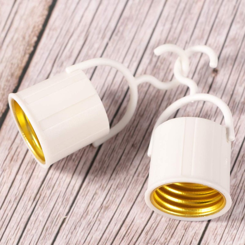 Mobestech 10 Pcs LED Light Bulb Holder E27 Screw in