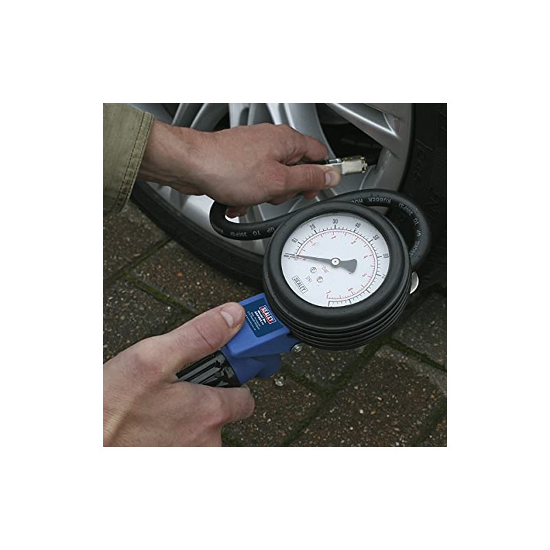 Sealey Sa9303 Jumbo Tyre Inflator with Clip-On Connector