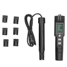 Medidor de Oxígeno Disuelto Portátil, Analizador Digital de Medidor de Oxígeno Disuelto para Concentración de Oxígeno de 0,0 a 40,0 MgL, Kit de...    