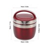 DAUERHAFT Insulated Food Container, Thermal Lunch Box, 304 Stainless Steel