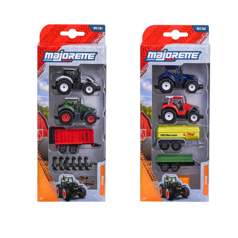 Majorette Farm Set 5 Pezzi – Veicoli Agricoli in Metallo