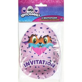 Unique Party 59314 - Hatchimals Party Invitations, Pack of 8