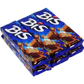 Lacta - Bis - Chocolate Wafer - Box w/ 20 Units - 4.9oz (PACK OF 06) | Chocolate ao Leite - Caixa c/ 20 unidades - 140g