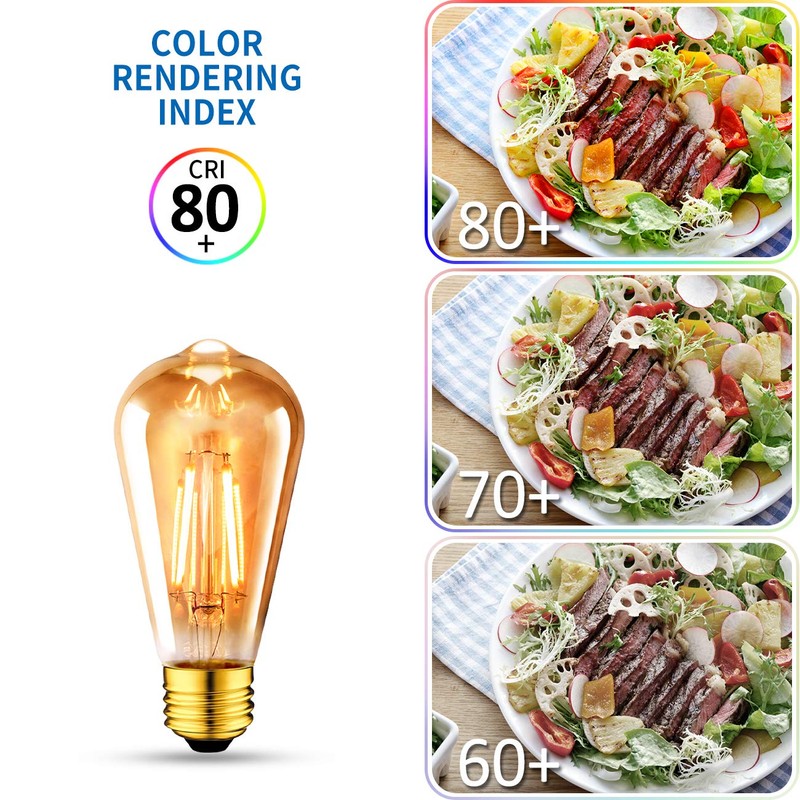 ANWIO Vintage Edison Light Bulb ST21 LED Filament Bulb 7W(60