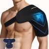REVIX Large Shoulder Ice Pack Wrap, Ice Shoulder Brace for