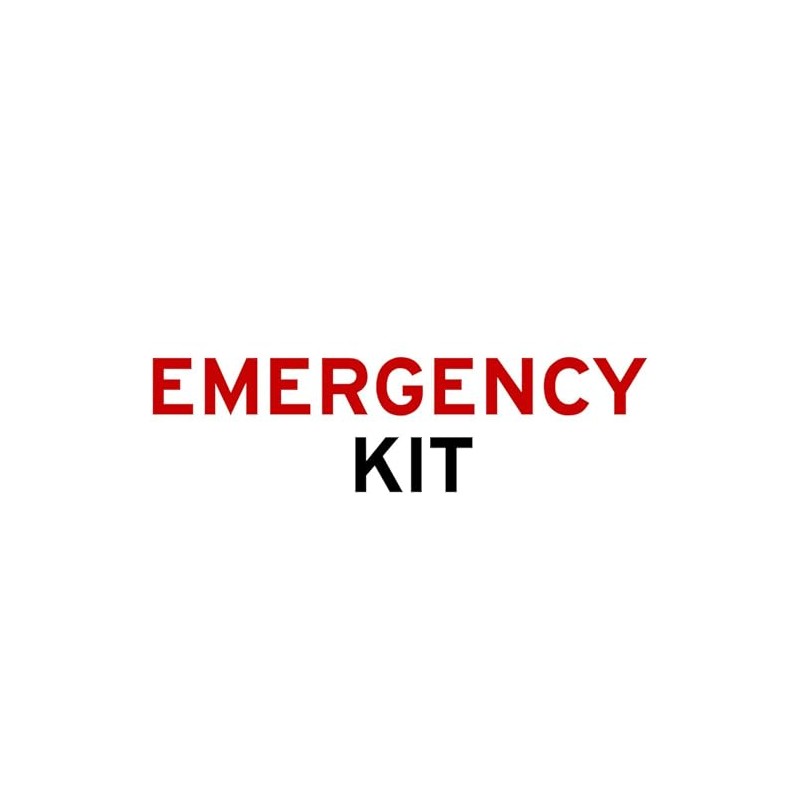 CafePress Emergency Kit Rectangle Bumper Sticker Car Decal