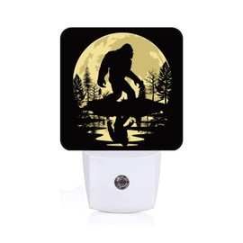 FSHVQKD Big Foot Forest Moon Night Light,Plug-in Nightlights Auto Sensor Night Lamp Dusk-to-Dawn Lamp Home Decor for Nursery Children Girls Boys