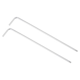 TOP-VIGOR 2Pcs 5/64" Ball End Hex Key Wrench, L Shaped Long Arm Allen Wrench for Household DIY, Professional Machine Repairing, CR-V