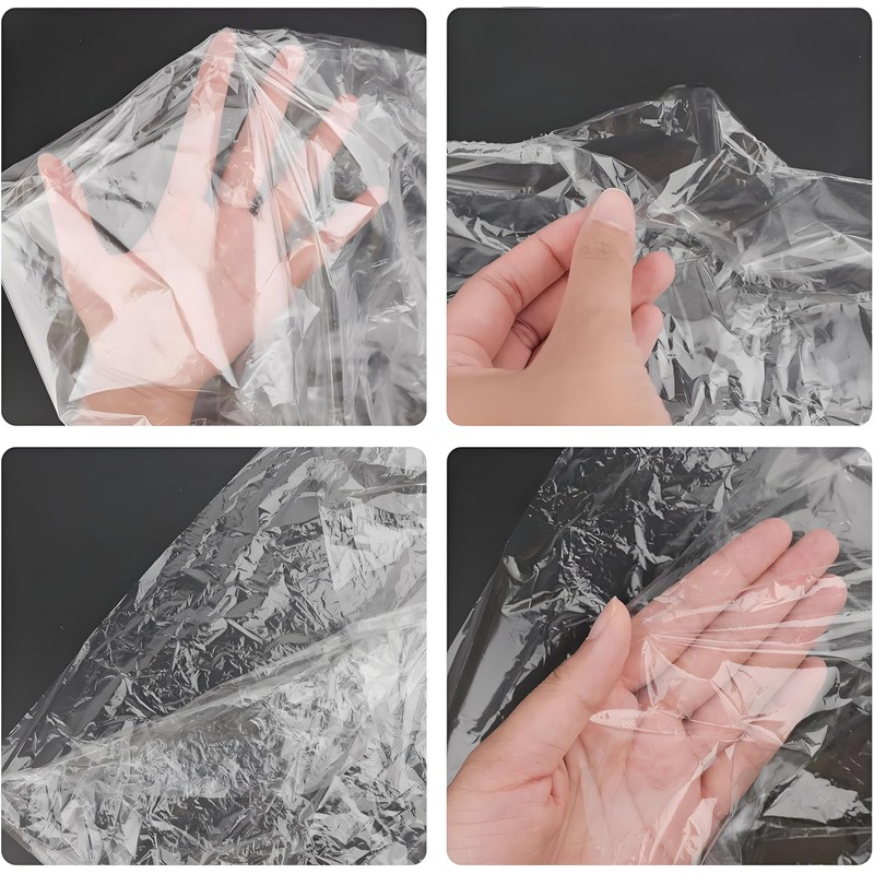 12 Pack Plastic Clothes Covers, 60 * 90cm Clear Clothes