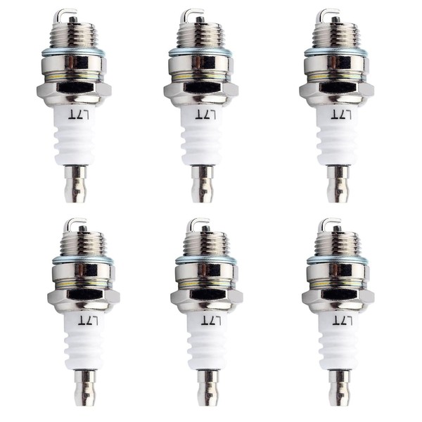 Wjelet 6Pcs Spark Plug L7T, Compatible with BPMR7A, Champion CJ8,