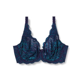 Playtex Women's Flower Elegance Full Cup Bra, Navy Blue, 32B UK