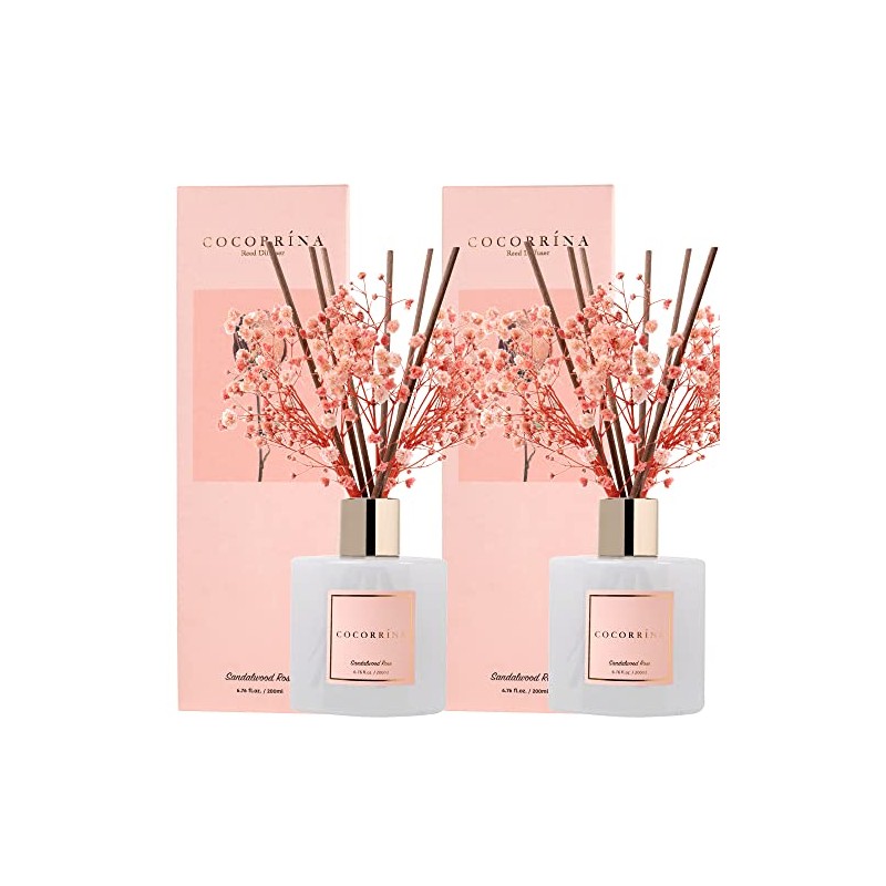 Cocorrína Premium Reed Diffuser Set with Preserved Baby's Breath &