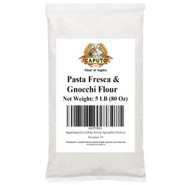 00 Antimo Caputo Pasta & Gnocchi Flour 5 Lb Repack- Italian Double Zero Grain Type - Extracted Wheat Blend - All Natural for Pasta Fresca Dough (5LB Repack)