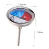 BESPORTBLE 3pcs Thermometer Dual Scale Temperature Gauge for Charcoal Grill