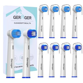 GERAGER Replacement Heads Compatible with Oral B Braun Electric Toothbrush, 10 Pcs Professional Electric Toothbrush Heads, Replacement Brush Heads for Oral B Pro 1000/1500/7500/3000/7000/8000/500
