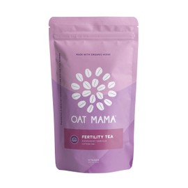 Oat Mama Fertility Tea: Adrenal + Hormone + Cycle Support | Women Owned, Made in the USA. (Organic Chaste Berry [Vitex], Ashwagandha, Raspberry Vanilla Leaf Tea), 28 cups