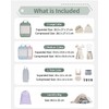 Narwey 5 Teilige Set Kompression Koffer Organizer, Compression Packing Cubes