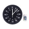 Futchoy Modern Military Pattern LED Wall Clock 24 Hour Display