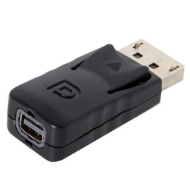 VMOJO DisplayPort Male to Mini DisplayPort Female Adapter DP to Mini DP (Thunderbolt) Adapter Black