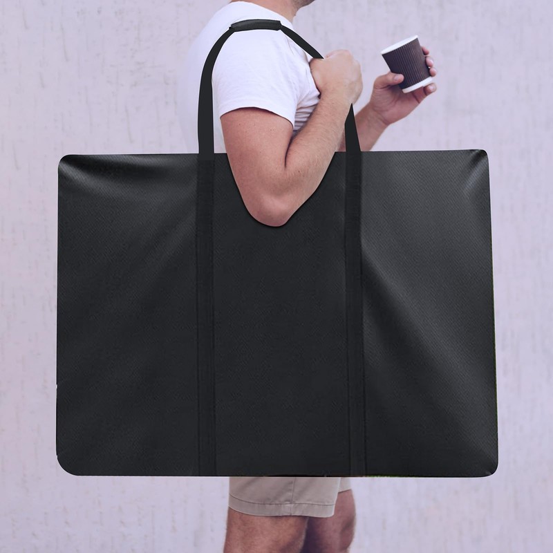 Heavy Duty Folding Ping Pong Table Storage Bag,[Thick Fabric+Front Pocket]