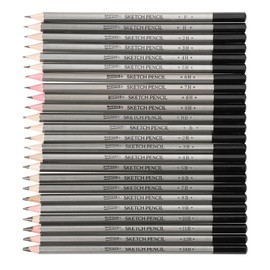 Graphite Pencil Set, 24 Pieces, Non-Toxic, Sketch Art, Graphite Drawing Pencils 9H-14B