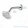 OFFO Shower Arm with Flange 25cm(10 inch) Universal Wall-Mounted Replacement